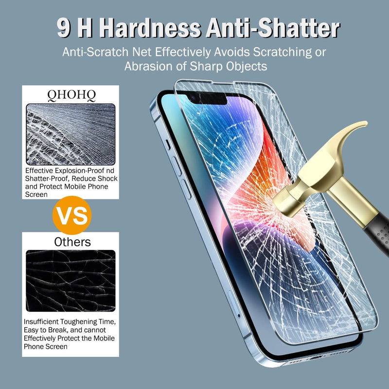 iPhone 14 / iPhone 13 6.1 Inch 3 Pack Tempered Glass Camera Case Friendly - Gorilla Cases