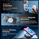 iPhone 14 Max Case, Translucent Aluminum Alloy Button,3 Pack Black