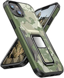 iPhone 14 Plus 6.7", Heavy Duty Military Grade Drop Protective Cover Kickstand Plum