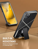 iPhone 14 Plus Case 6.7'', Full - Body Kickstand & Belt - Clip Heavy Duty Rugged Case Black