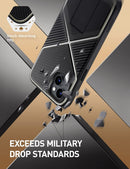 iPhone 14 Plus Case 6.7'', Full - Body Kickstand & Belt - Clip Heavy Duty Rugged Case Black