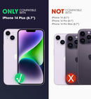 iPhone 14 Plus Case 6.7'', Full - Body Kickstand & Belt - Clip Heavy Duty Rugged Case Black