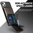 iPhone 14 Plus Case Card Holder Card Slot Hidden 14 Plus 6.7 Gun Metal