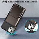 iPhone 14 Plus Case Card Holder Card Slot Hidden 14 Plus 6.7 Gun Metal