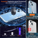 iPhone 14 Plus Case Clear with 3 Pack Glass Screen Protector Phone Case