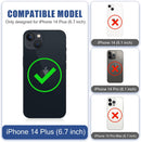 iPhone 14 Plus Case Detachable Card Holder Case Cover - Purple