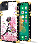 iPhone 14 Plus Case, Gold Chain Leopard Print Corner Back Cover Case 6.7 Inch