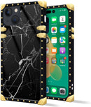 iPhone 14 Plus Case, Gold Chain Leopard Print Corner Back Cover Case 6.7 Inch