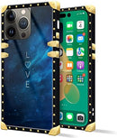 iPhone 14 Plus Case, Gold Chain Leopard Print Corner Back Cover Case 6.7 Inch - Gorilla Cases