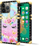iPhone 14 Plus Case, Gold Chain Leopard Print Corner Back Cover Case 6.7 Inch - Gorilla Cases