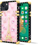 iPhone 14 Plus Case, Gold Chain Leopard Print Corner Back Cover Case 6.7 Inch - Gorilla Cases