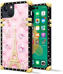 iPhone 14 Plus Case, Gold Chain Leopard Print Corner Back Cover Case 6.7 Inch