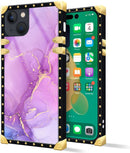 iPhone 14 Plus Case, Gold Chain Leopard Print Corner Back Cover Case 6.7 Inch