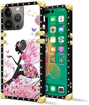 iPhone 14 Plus Case, Gold Chain Leopard Print Corner Back Cover Case 6.7 Inch