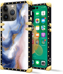 iPhone 14 Plus Case, Gold Chain Leopard Print Corner Back Cover Case 6.7 Inch - Gorilla Cases