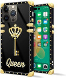 iPhone 14 Plus Case, Gold Chain Leopard Print Corner Back Cover Case 6.7 Inch