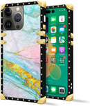 iPhone 14 Plus Case, Gold Chain Leopard Print Corner Back Cover Case 6.7 Inch