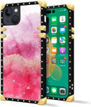 iPhone 14 Plus Case, Gold Chain Leopard Print Corner Back Cover Case 6.7 Inch - Gorilla Cases