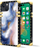 iPhone 14 Plus Case, Gold Chain Leopard Print Corner Back Cover Case 6.7 Inch