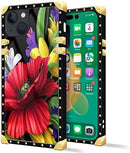 iPhone 14 Plus Case, Gold Chain Leopard Print Corner Back Cover Case 6.7 Inch