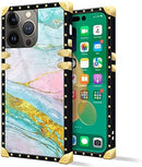 iPhone 14 Plus Case, Gold Chain Leopard Print Corner Back Cover Case 6.7 Inch