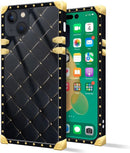 iPhone 14 Plus Case, Gold Chain Leopard Print Corner Back Cover Case 6.7 Inch
