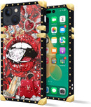 iPhone 14 Plus Case, Gold Chain Leopard Print Corner Back Cover Case 6.7 Inch - Gorilla Cases
