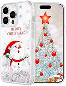 iPhone 14 Plus Case, iPhone 14 Plus Glitter Case Girly Bling Sparkle Soft TPU Case Gold Silver