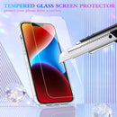 iPhone 14 Plus Case, iPhone 14 Plus Glitter Case Girly Bling Sparkle Soft TPU Case Gold Silver