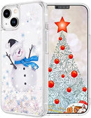 iPhone 14 Plus Case, iPhone 14 Plus Glitter Case Girly Bling Sparkle Soft TPU Case Gold Silver