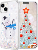 iPhone 14 Plus Case, iPhone 14 Plus Glitter Case Girly Bling Sparkle Soft TPU Case Gold Silver