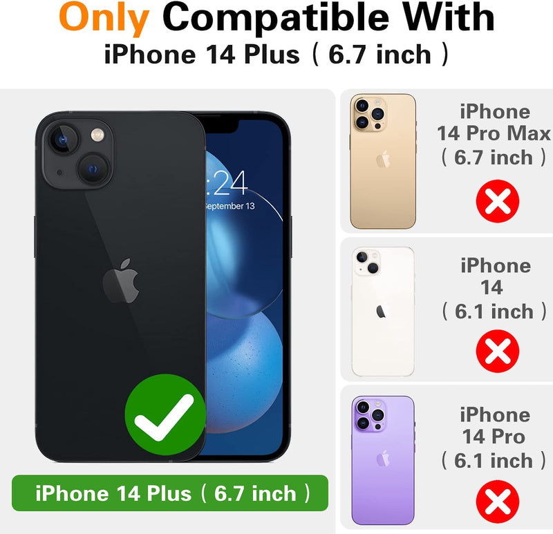 iPhone 14 Plus Case, iPhone 14 Plus Phone Case Black - Gorilla Cases