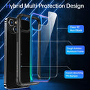 iPhone 14 Plus Case, Military Grade Protection, Changing Aluminum Frame, Shockproof Phone Case 6.7inch, Iridescent