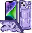 iPhone 14 Plus Case Slide Camera Cover, Phone Case 6.7", Purple