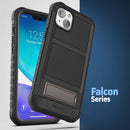 iPhone 14 Plus Case with Kickstand, Protective Built - in Screen Protector Metal Stand Phone Case