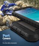 iPhone 14 Plus Case with Kickstand, Protective Built - in Screen Protector Metal Stand Phone Case