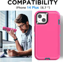 iPhone 14 Plus Case(6.7") Protective Tough Durable Cover