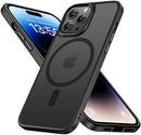 iPhone 14 Plus, Compatible Magsafe, Translucent Matte Ultimate Touch 6.7 inch, Black