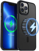 iPhone 14 Plus, Compatible Magsafe, Translucent Matte Ultimate Touch 6.7 inch, Black