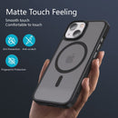 iPhone 14 Plus, Compatible Magsafe, Translucent Matte Ultimate Touch 6.7 inch, Black