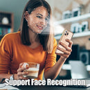 iPhone 14 Plus, Double Sided Clear Tempered Glass Phone Case Charger Case 5G 6.7'' Gold