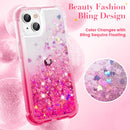 iPhone 14 Plus Glitter Case, Phone Case 6.7”, Gradient Pink