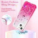 iPhone 14 Plus Glitter Case, Phone Case 6.7”, Gradient Pink