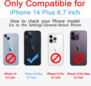 iPhone 14 Plus, Premium Aluminum Shockproof Protective Case Protector Film 6.7 inch