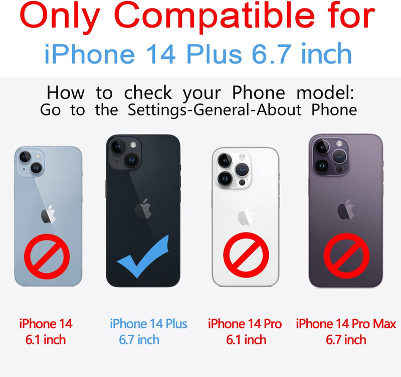 iPhone 14 Plus, Premium Aluminum Shockproof Protective Case Protector Film 6.7 inch - Gorilla Cases