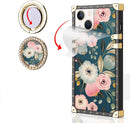 iPhone 14 Plus Square Case with Kickstand Ring Phone Case Cover