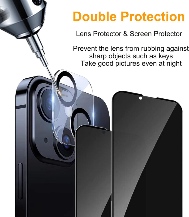 iPhone 14 Privacy Screen Protector Camera Protector Specially Designed 6.1 inch - Gorilla Cases