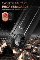 iPhone 14 Pro 6.1", Built - in Screen Protecto Rugged Case Black