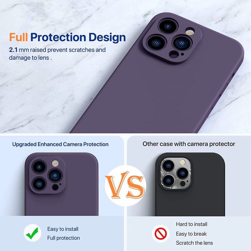 iPhone 14 Pro Case, 2 Pack Screen Protector, Camera Protection Purple - Gorilla Cases