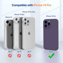 iPhone 14 Pro Case, 2 Pack Screen Protector, Camera Protection Purple